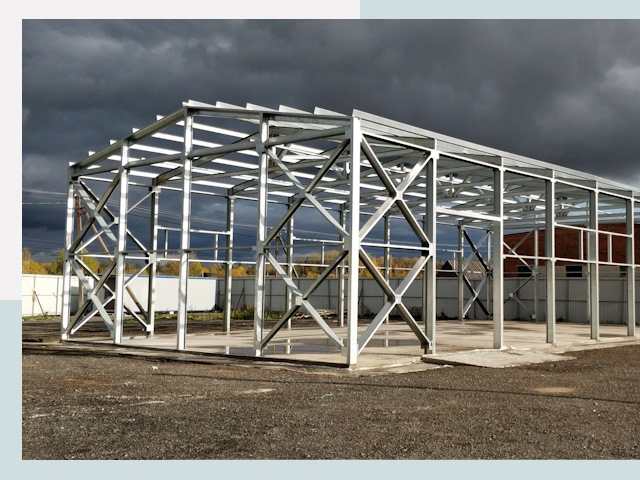 Двускатные ангары в Домодедово от 632 руб. за квадрат