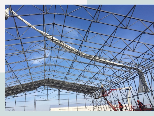 Шатровые ангары от 632 руб. в Домодедово и Московской области