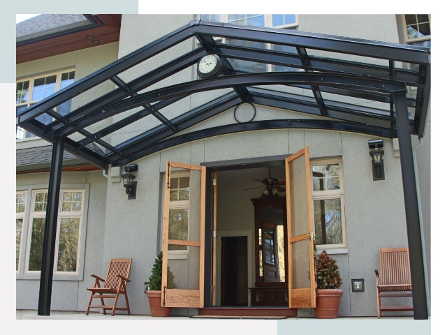 Козырьки металлические в Домодедово