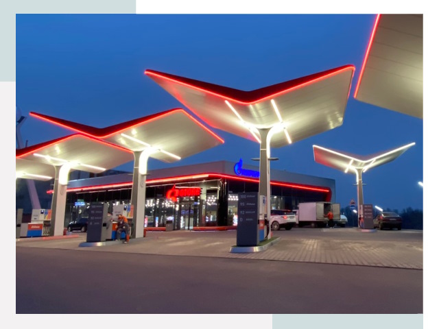 Навесы для АЗС в Домодедово