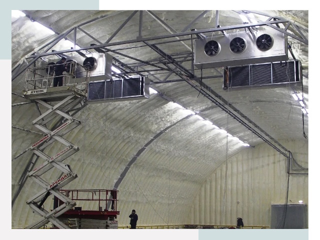 Оснащение ангаров в Домодедово