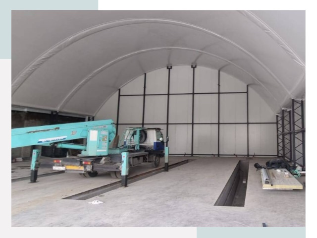 Внутреннее оснащение ангаров в Домодедово